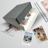 Lineco 8x10 Gray Drop Front Archival Storage Box, Acid-Free, Lignin-Free for Preserving Photos and Documents