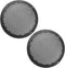 Unifizz 2pcs 6'' Plastic Audio Speaker Cover, Mesh Subwoofer Grill Horn Guard Decorative Circle Grille Protector Black