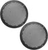 Unifizz 2pcs 6'' Plastic Audio Speaker Cover, Mesh Subwoofer Grill Horn Guard Decorative Circle Grille Protector Black