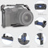 LEFTFOTO Camera Cage for Canon R8 - Protection Frame Rig with Arca Base, Cold Shoe, Strap Slot, for Vlog Shooting