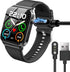 Compatible with Uaue Smart Watch Charger, Magnetic USB Charging Cable Replacement Charger Compatible for Donerton T50S T50H 1.85" Smartwatch/Uaue T50S 1.85" Smart Watch (2 Pack-Black+Black)