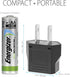 Fosmon 10 Pack European to US Plug Adapter, Black, EU to USA, Canada Travel Plug Converter, Small 2 Prong Charger