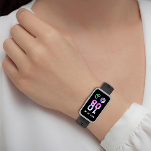 RuenTech Compatible with FITVII HM58 Smart Watch Bands, Adjustable Soft Silicone Wrist Band Replacement