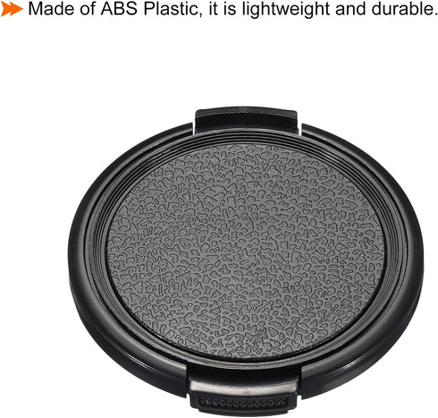 PATIKIL Camera Lens Cap, 4 Pack Sides Pinch Front Cover with Microfiber Cloth for 55mm Lenses