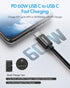 CLEEFUN 5-Pack USB C to USB C Cable 3ft, 60W USBC to USBC Cable, Type C to Type C Charger Fast Charging Cord for iPhone 15/15 Pro Max/15 Plus, for iPad/MacBook, for Samsung Galaxy S24 S23