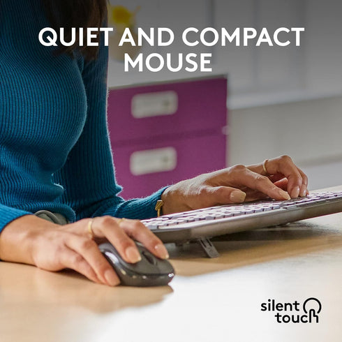 Logitech MK370 Combo for Business, Wireless Full-Size Keyboard and Mouse, Secure Logi Bolt USB Receiver