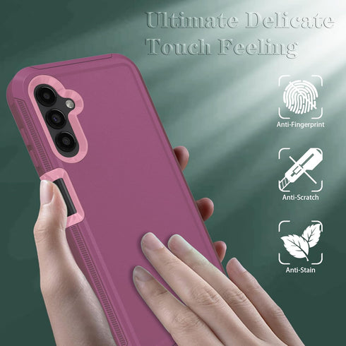 ONOLA Phone Case for Samsung Galaxy A14 5G, 2 Pack with HD Screen Protector, Durable Shockproof Cover