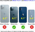 JIAXIUFEN Gold Sparkle Glitter Case for iPhone 12 and 12 Pro, Slim Shockproof TPU Soft Rubber Cover (6.1 inch, Blue)