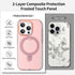 iPhone 14 Pro Max Case - Pink Magnetic Stand, Dual Layer, Military Drop Protection, Anti-Yellowing, MagSafe Compatible,