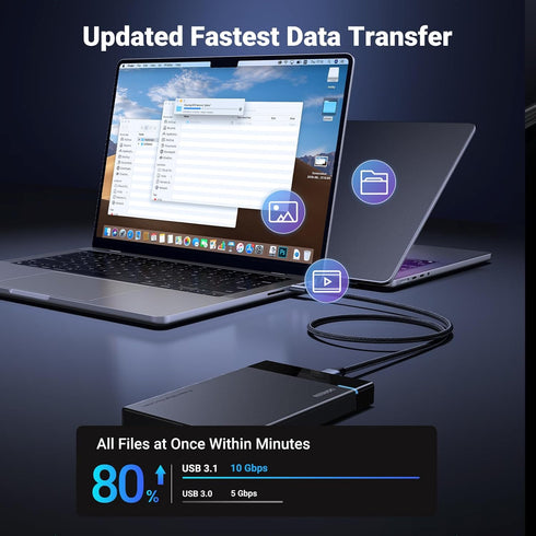 UGREEN 1.5FT USB C to Micro B Hard Drive Cable, 10 Gbps, compatible with MacBook Pro/Air, iPhone, Samsung Galaxy S24,