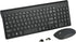 Wireless Keyboard and Mouse Combo - Full Size Type C Keyboard with USB C & USB A Receiver