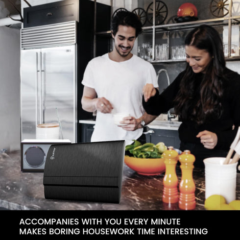ANTOP 50 FM Antenna, Low Noise Amplified Digital AM/FM Indoor Radio Antenna, Suitable for Home Stereo Receivers, Miles