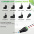 12v Car DC Charger Power Cord with 8 Connectors for Portable DVD Player, Car DVR, GPS, Bluetooth Speakers, and More