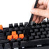 Keycap Puller, Stainless Steel Keycap Removal Tool with 2 Pcs Keyboard Cleaning Brush for Mechanical Keyboards