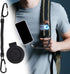 Sinbana Backpack Magnetic Belt Clip for Phone, Strap Magnet Clip Phone Belt Mount Holder with Safety Strap for Climbing