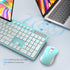 Wireless Keyboard and Mouse Combo, MARVO 2.4G Ergonomic Wireless Keyboard with Phone Holder, Silent Mouse, Compatible