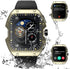 Smart Watches for Men, 1.91" Curved Screen 5ATM Waterproof Military Fitness Tracker for Android iOS