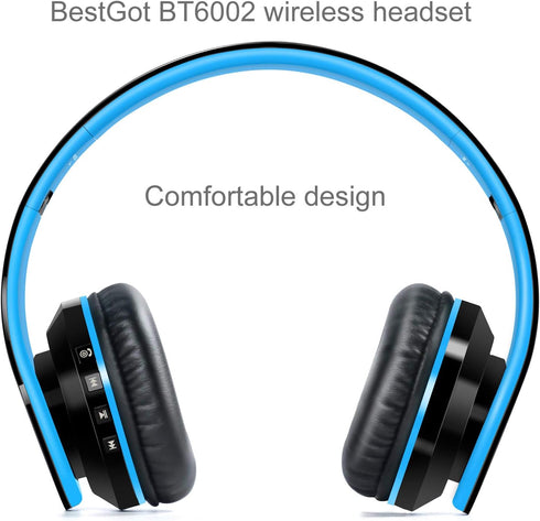 2024 Kids Bluetooth Headphones BT6002, Wireless Headphones for Children and Adults, Foldable for PC/Phone/TV