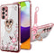 for A52 Samsung Phone Case, Samsung A52 Case for Women, Glitter Crystal Soft TPU Cover - Rose Gold