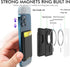 BIAJIYA Card Holder for Back of Phone - MagSafe Magnetic Silicone Wallet Compatible with iPhone 17/16/15/14/13/12