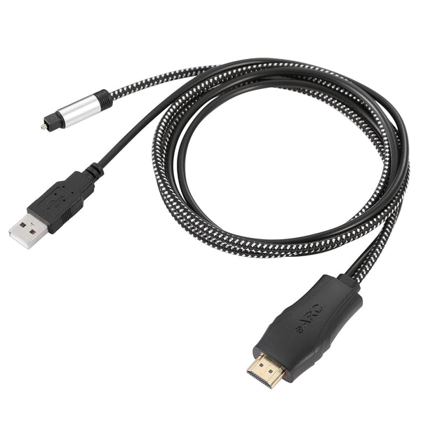 192KHz HDMI eARC/ARC to Optical Audio Converter for TV to Soundbar, Plug