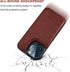 ONETOP Compatible with iPhone 13 Pro Max Wallet Case, PU Leather Kickstand with Card Holder, Shockproof Cover (Brown)