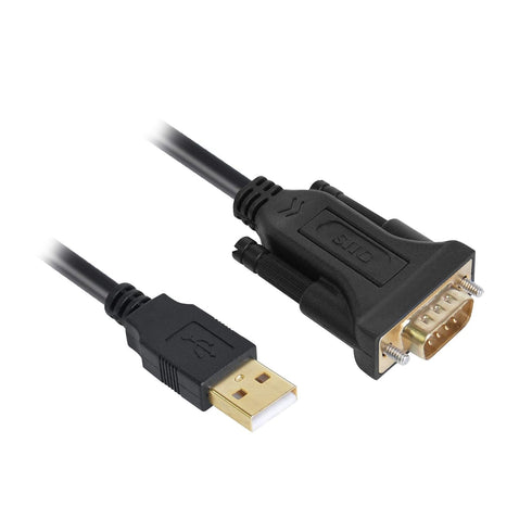 SIIG USB to Serial Adapter, USB 2.0 to RS-232 Male 9-pin DB9 Cable, 3.3ft, FTDI FT232 Chipset, for Windows & Mac