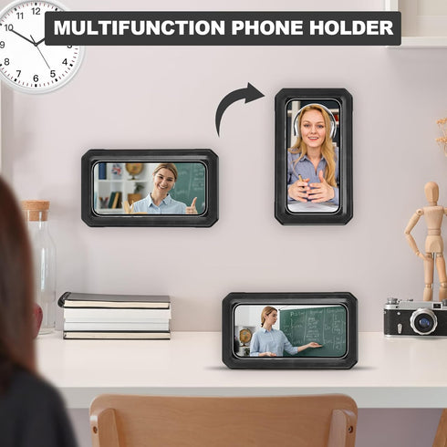 Waterproof Shower Phone Holder, Wall Mounted 360° Rotation, Anti-Fog HD Touch Screen Case for 4" to 7" Cell Phones in
