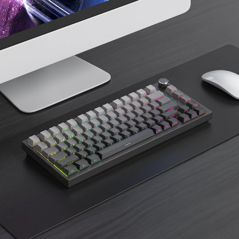 Guffercty kred 140-Keys Side Printed Keycap, PBT Gradient Keycaps 75 Percent, Cherry Profile Minimalist Style Custom