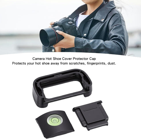 A7C Bewinner Eyecup, Hot Shoe Cover & Bubble Level Kit for Camera - Viewfinder Eyepiece, Protector Cap & Spirit Level