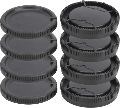 4Pcs Lens Rear Back Cover & Body Front Cover Cap Set for Sony A Mount Lens Camera