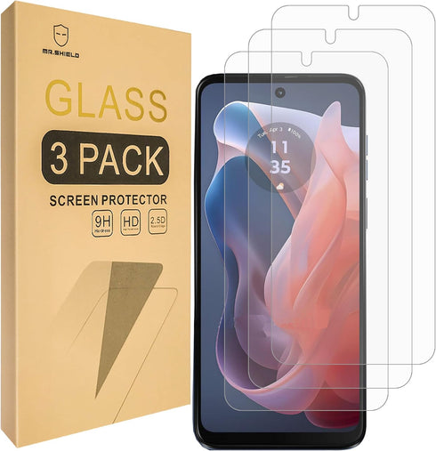 Mr.Shield Screen Protector for Motorola Moto G Play (2024) - 3-Pack, Tempered Glass, Japan Glass with 9H Hardness