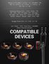 Phone Camera Lens Kit 10 in 1 for iPhone, Samsung, Android, 22X Telephoto, 0.62X Wide Angle, Macro, Black