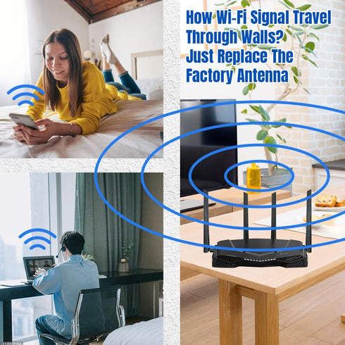 PROBOX AW140 8dBi Dual Band WiFi Bluetooth Omni Directional Antenna 2.4GHz/5GHz for WiFi Router, PCI-E Card, USB Adapter