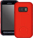 Slim Rugged Case for Samsung Galaxy XCover FieldPro SM-G889 - Protective with Built-in Kickstand (Red)