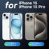 TAURI 2 Pack for iPhone 15/iPhone 15 Pro Screen Protector Tempered Glass, Sensor Protection, Dynamic Island Compatible, Case Friendly, 6.1"