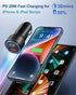 USB C Car Charger, OKRAY 4-Pack 36W Fast Charging Dual Port PD3.0+QC3.0 Cigarette Lighter Adapter Type C Fast Car Charger Compatible iPhone 15/14/13/12/11/ iPad, Samsung Galaxy S24 S23 S22 S21 Note 20