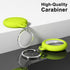 oakxco Neon Green Airtag Keychain Silicone Holder with Key Ring, Cute Accessories for Kids, Luggage, Car Dog Collar,