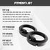 6.5 Inch Speaker Adapters Plate Spacer for VW, Porsche, Skoda, Seat Aftermarket Front Door Speaker Mount