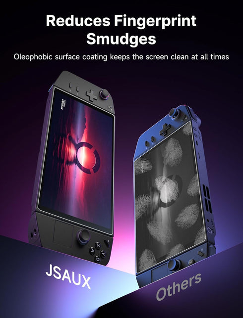 JSAUX 2-Pack Anti Glare Screen Protector for Legion Go, 9H Hardness, Edge-to-Edge Scratch Resistant Matte Tempered Glass