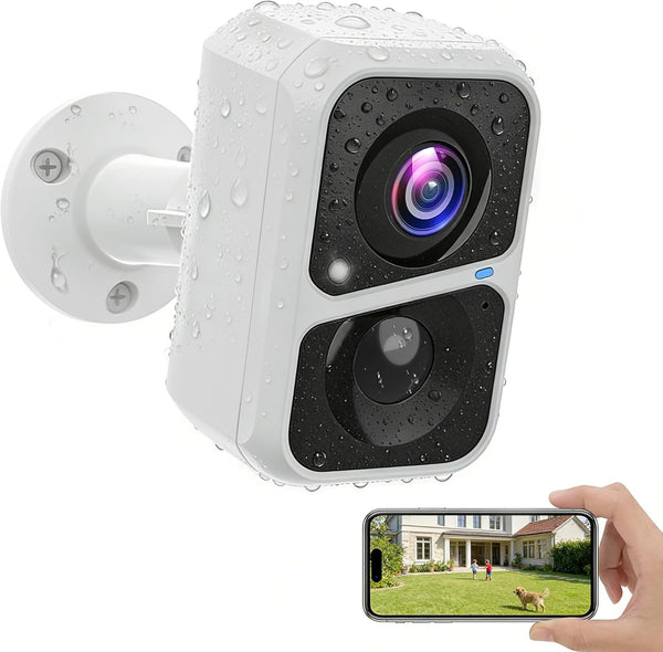 VKfoy Vicohome 2K Wireless Battery-Powered WiFi Security Camera, Outdoor/Indoor with AI Motion Detection,