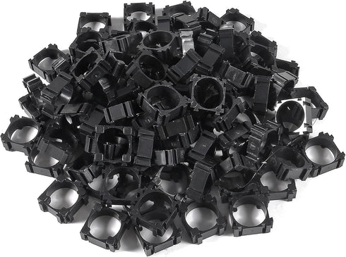 100Pcs 18650 Lithium Battery Holder, Plastic Bracket for DIY Fixed Battery Pack Stand
