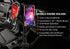 Double Phone Holder for Car Cup Holder – Flexible Neck, 360° Rotatable Cradle Car Phone Mount, Fits 2 iPhone, Samsung,