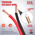 Nilight 100FT 12AWG Copper Clad Aluminum Wire - 12/2 Gauge Red Black CCA Electrical Cable, 2 Conductor Parallel for