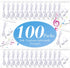 Kanayu 100 Pack Wired Earbuds, White Ear Headphones for Classroom, No Microphone with 3.5 MM Jack for Kids