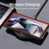 BaHaHoues Samsung Galaxy S24 Ultra Case - Shockproof Military Grade Cover with Kickstand (Black/Orange) 5G