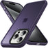 Anqrp iPhone 15 Pro Case, Dark Purple Soft Silicone Slim Anti-Scratch Protective Cover with Wireless Charging Support