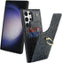 for Samsung Galaxy S23 Ultra Case with Card Holder,Galaxy S23 Ultra Case Wallet for Women,Credit Card Holder,Ring Stand,Cute Phone Wallet Cases 6.8"(Black Leopard)