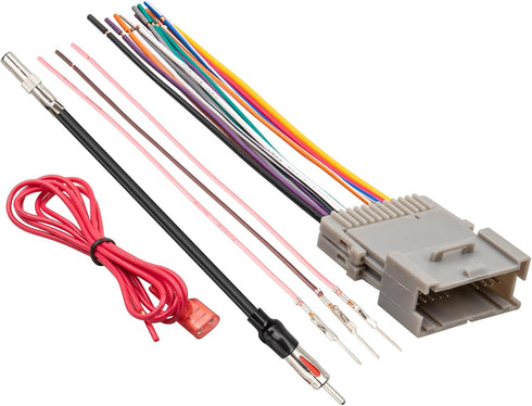NuIth Stereo Wiring Harness W/Factory Antenna Plug to Aftermarket Radio Connector Kit