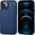 ONETOP Wallet Case for iPhone 12 and iPhone 12 Pro, PU Leather Kickstand with Card Holder, Shockproof Cover, Blue